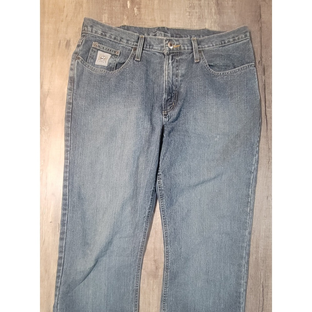 Cinch Silver Label Mens Jeans 35x38 Medium Wash Denim Western MB98034001